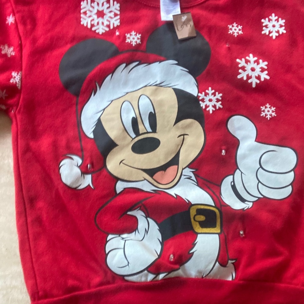 Extra-small adult LED Mickey Mouse sweater